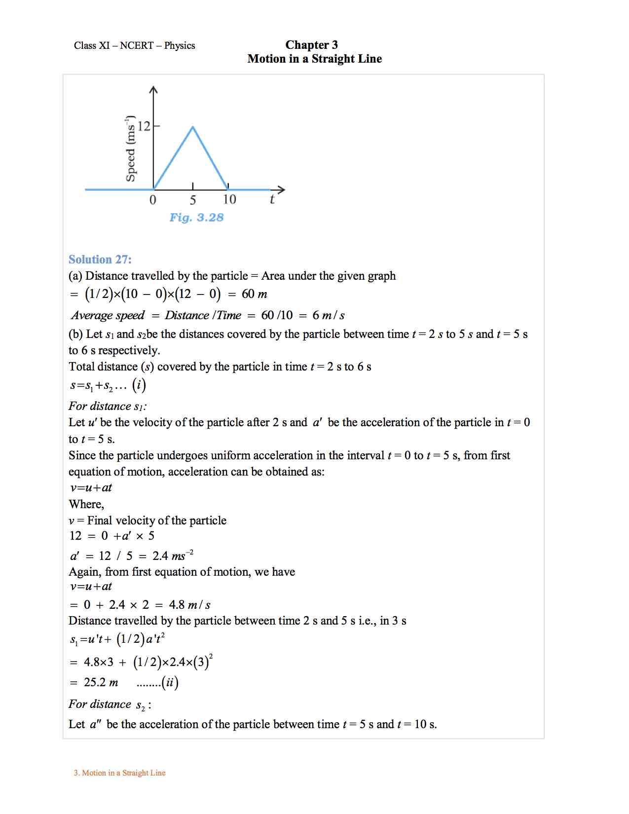 case study class 11 physics chapter 3