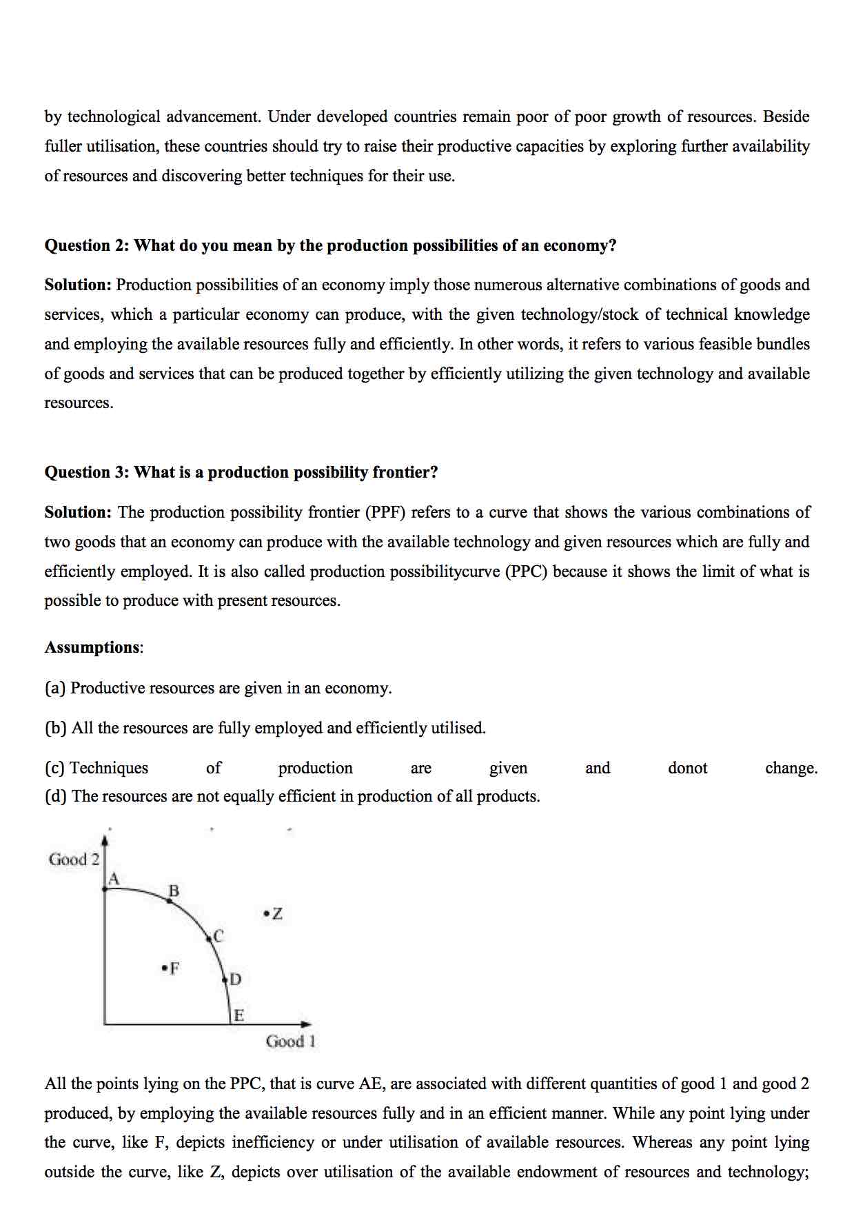 micro economics essay questions