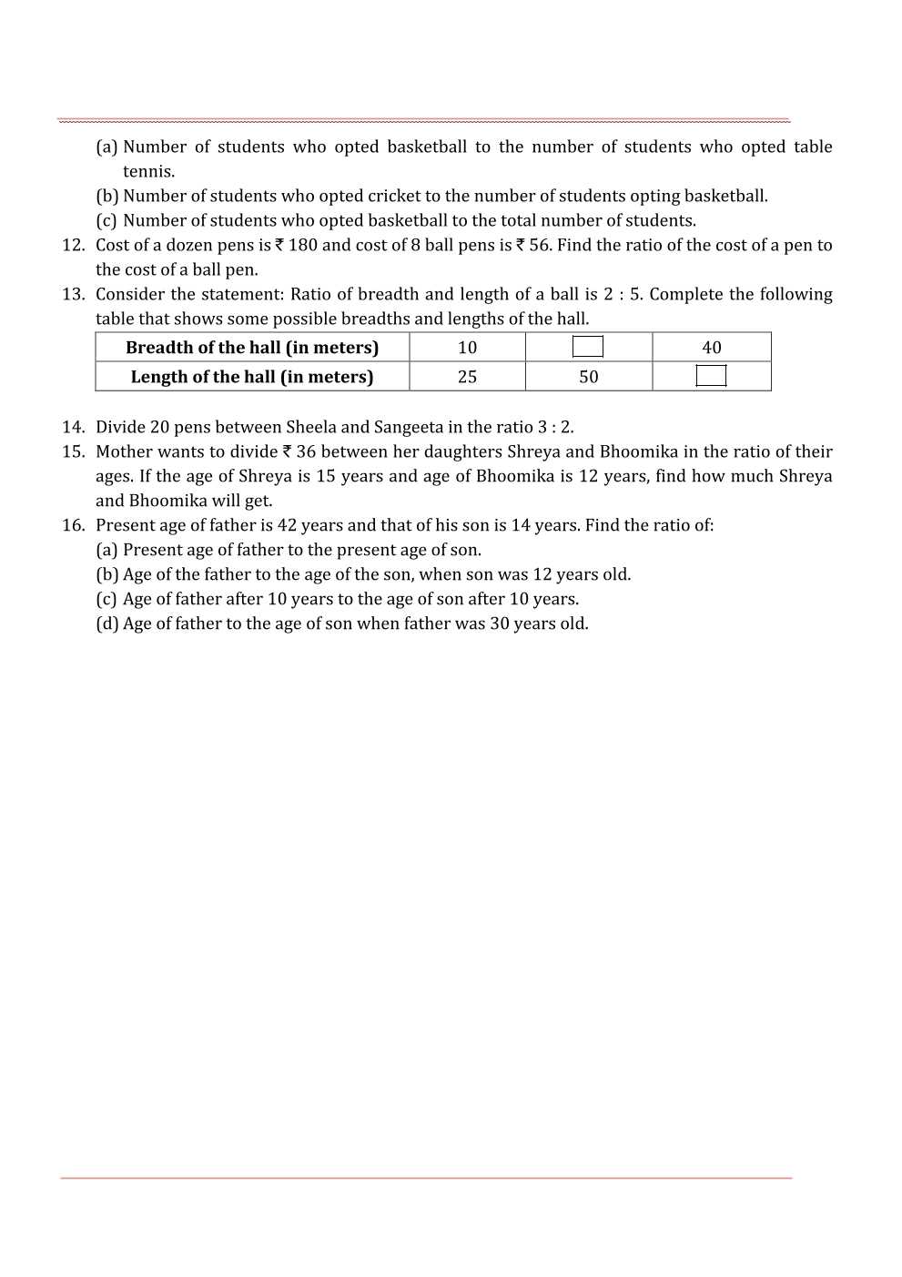 NCERT Solutions For Class 6 Maths Chapter 12