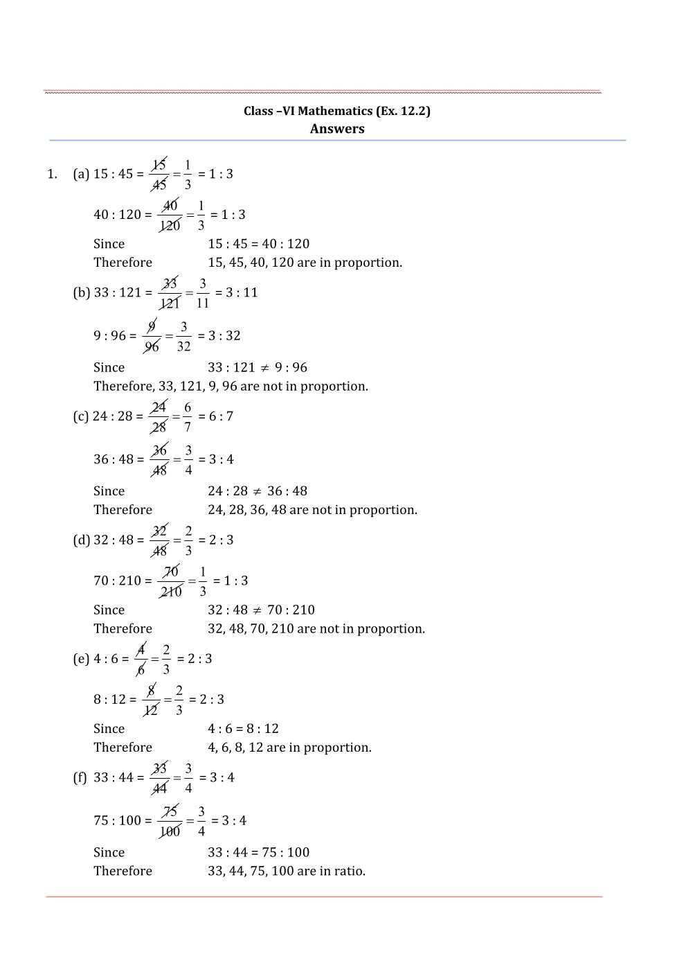 NCERT Solutions For Class 6 Maths Chapter 12