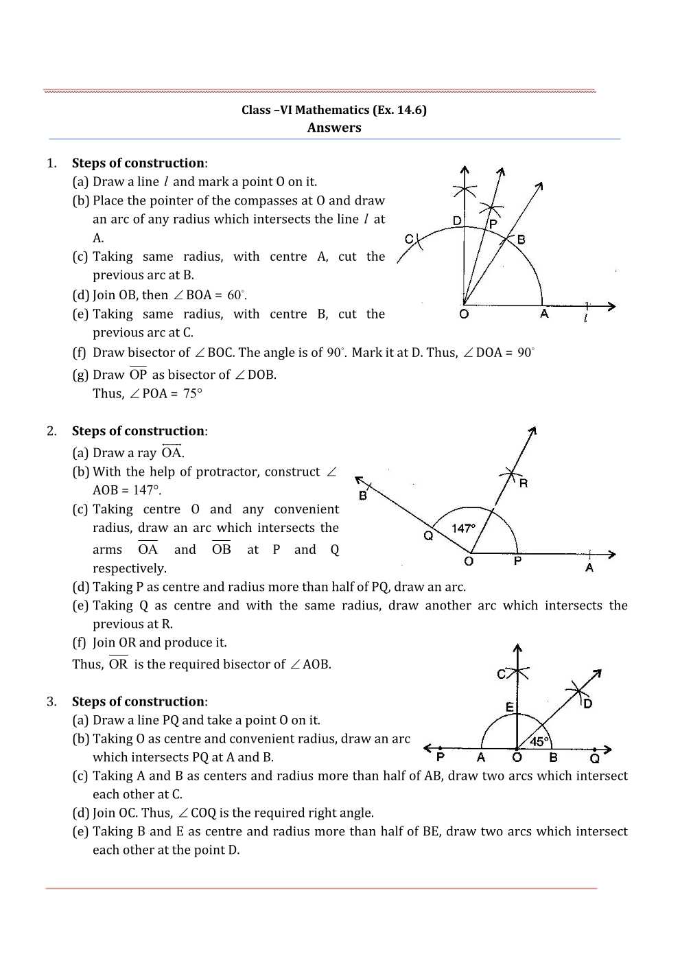 NCERT Solutions For Class 6 Maths Chapter 14