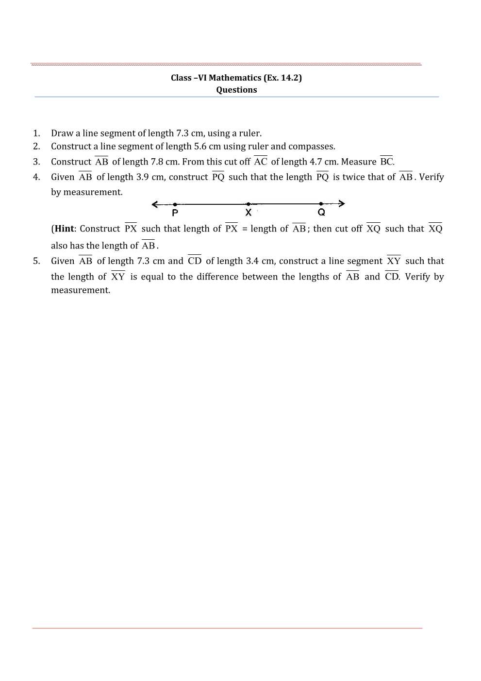 NCERT Solutions For Class 6 Maths Chapter 14