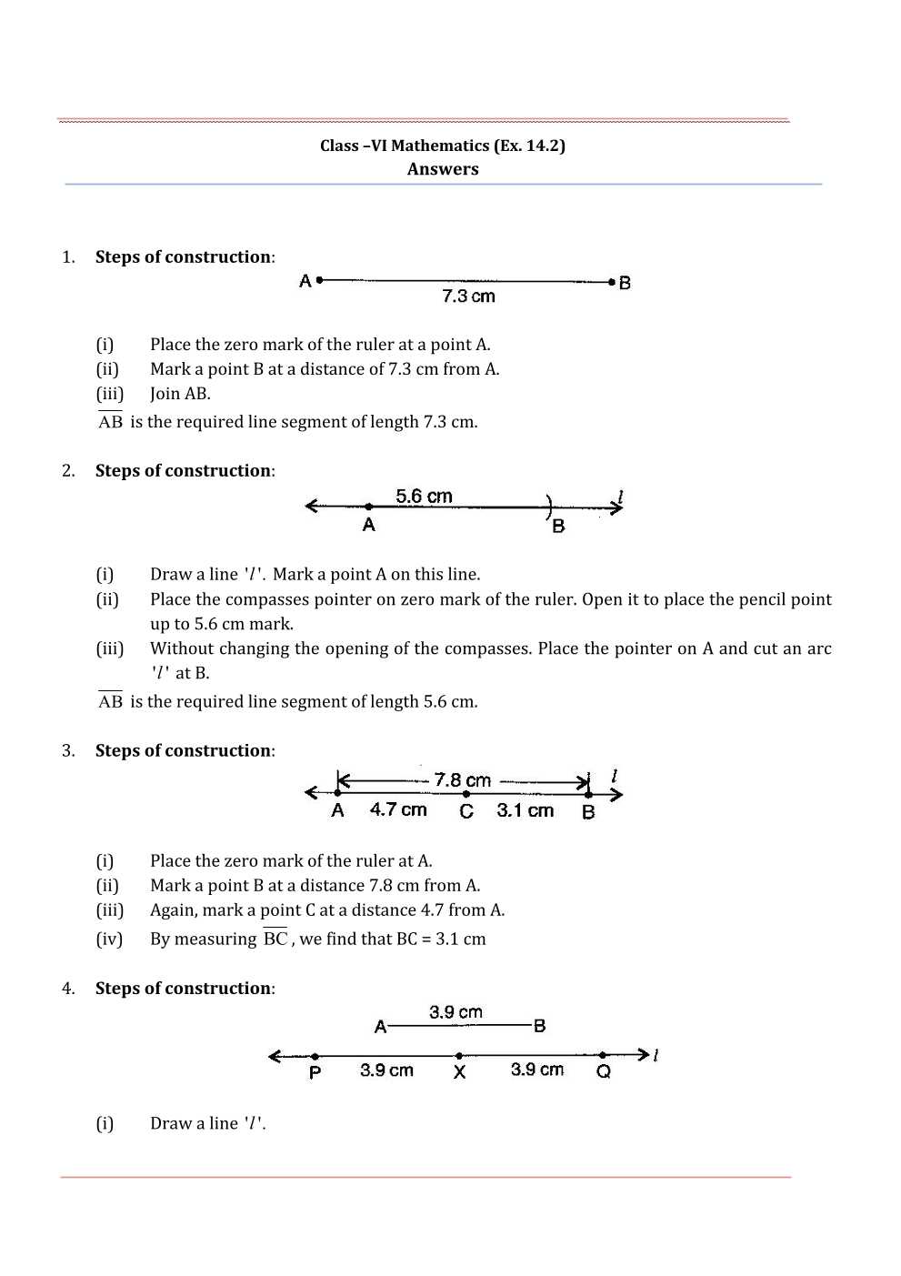 NCERT Solutions For Class 6 Maths Chapter 14