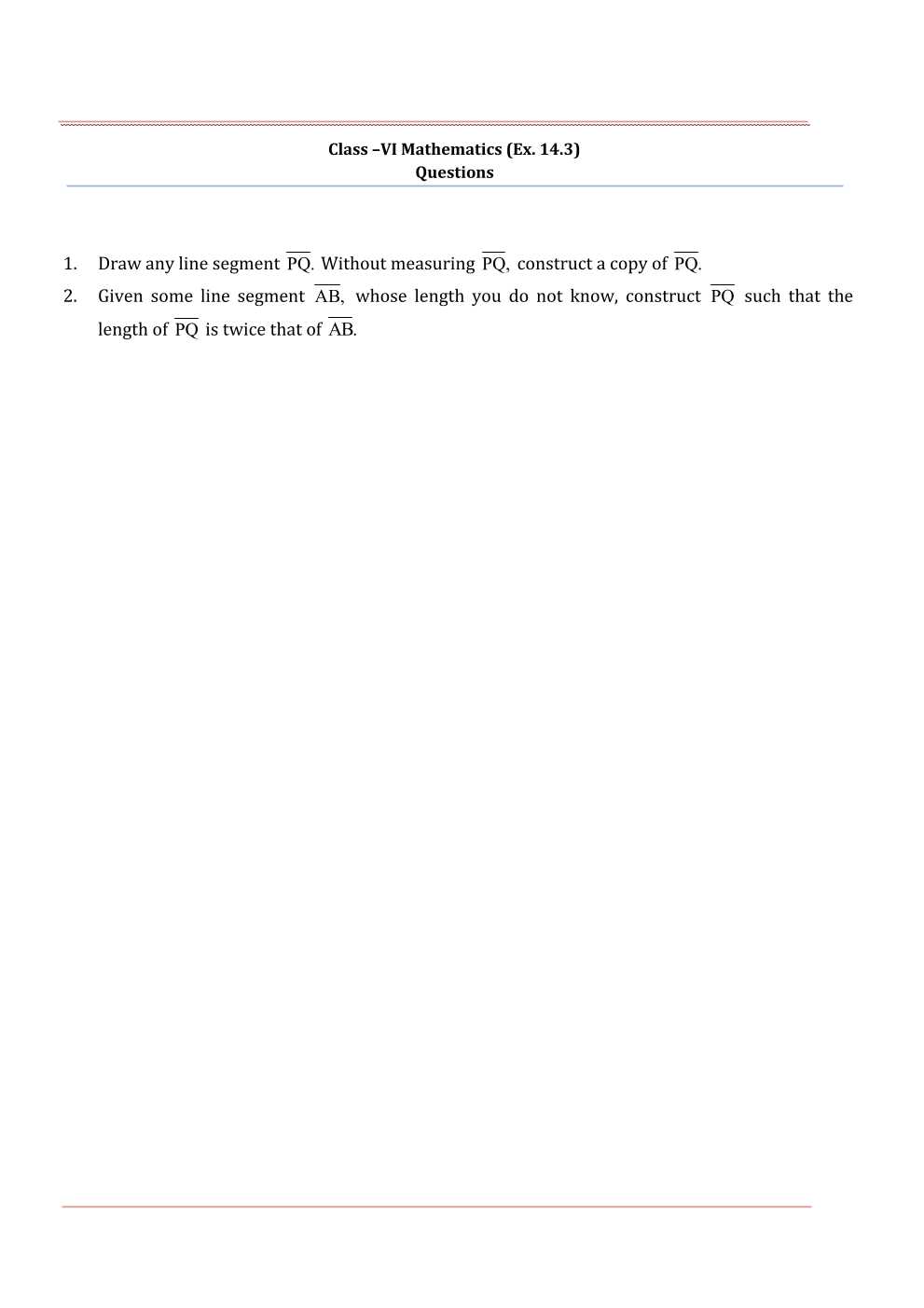 NCERT Solutions For Class 6 Maths Chapter 14