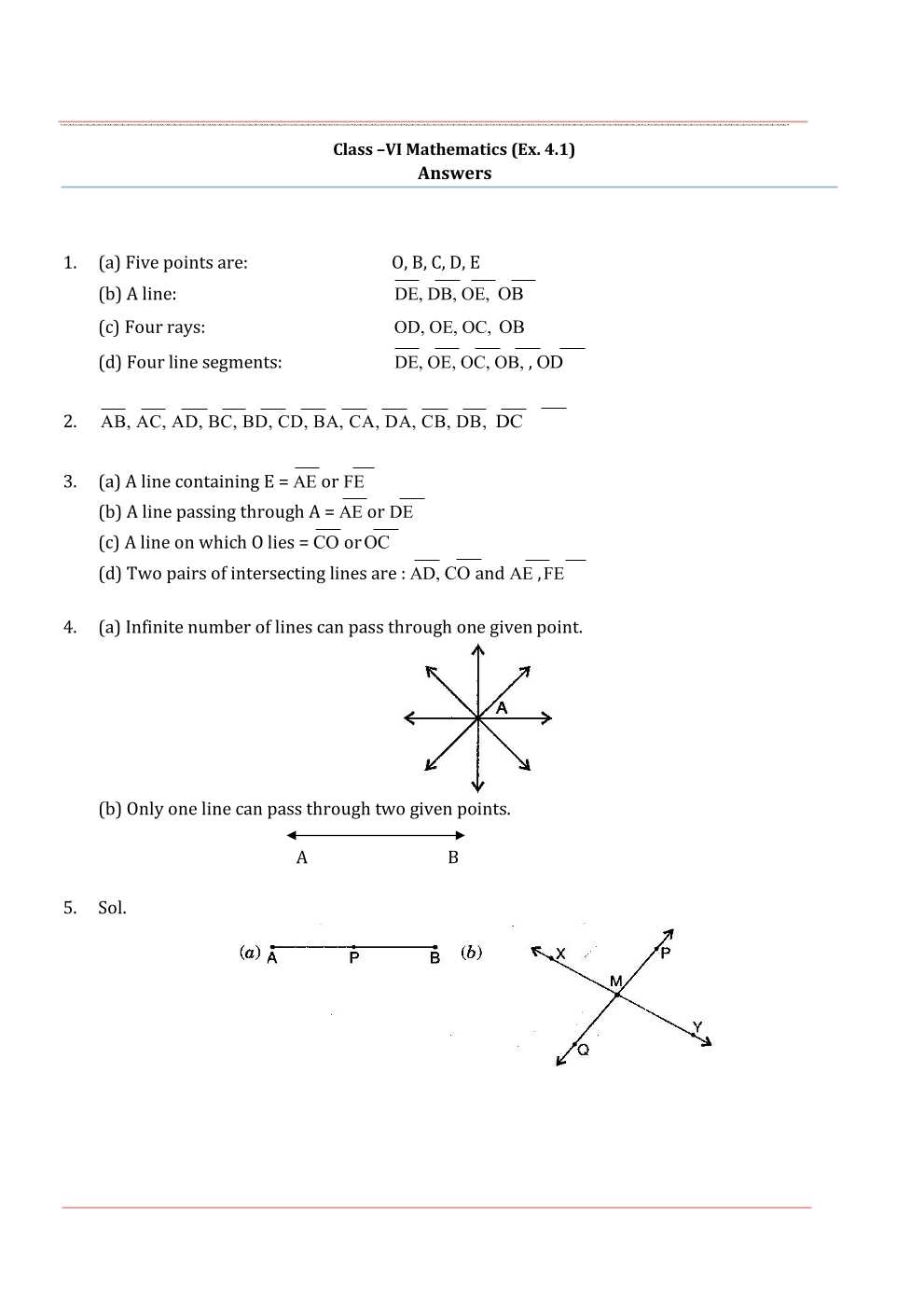 NCERT Solutions For Class 6 Maths Chapter 4