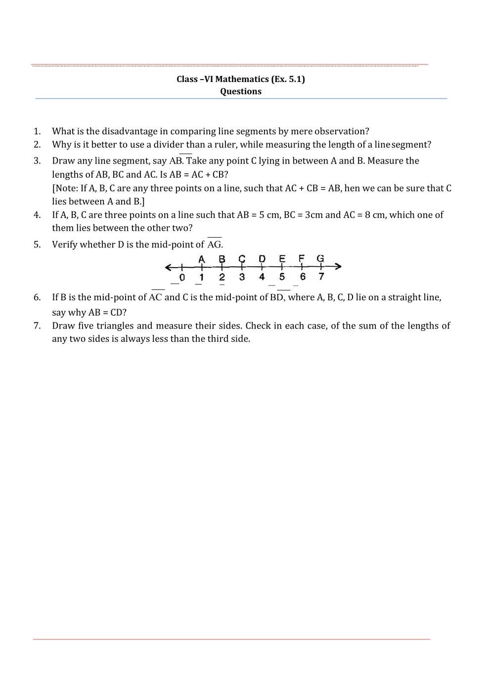 NCERT Solutions For Class 6 Maths Chapter 5
