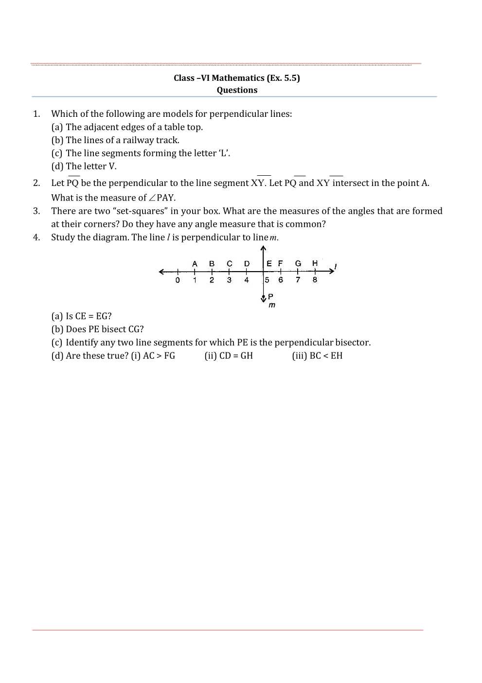 NCERT Solutions For Class 6 Maths Chapter 5