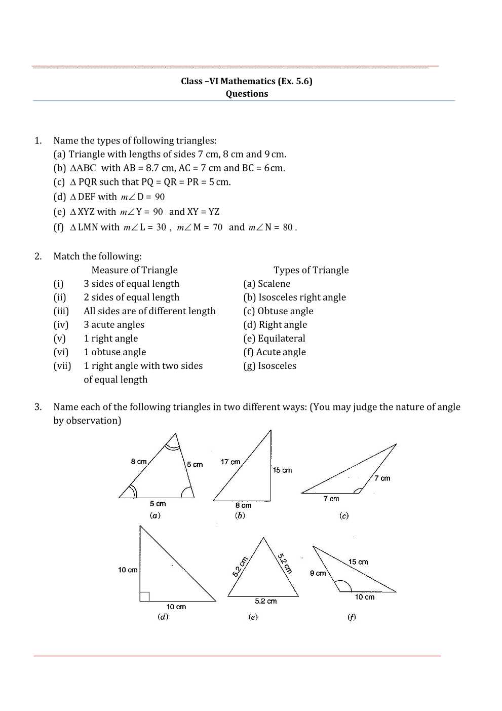 NCERT Solutions For Class 6 Maths Chapter 5