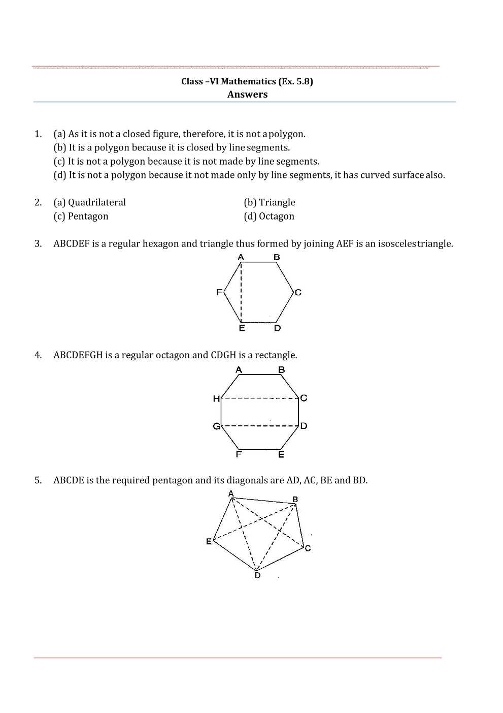 NCERT Solutions For Class 6 Maths Chapter 5