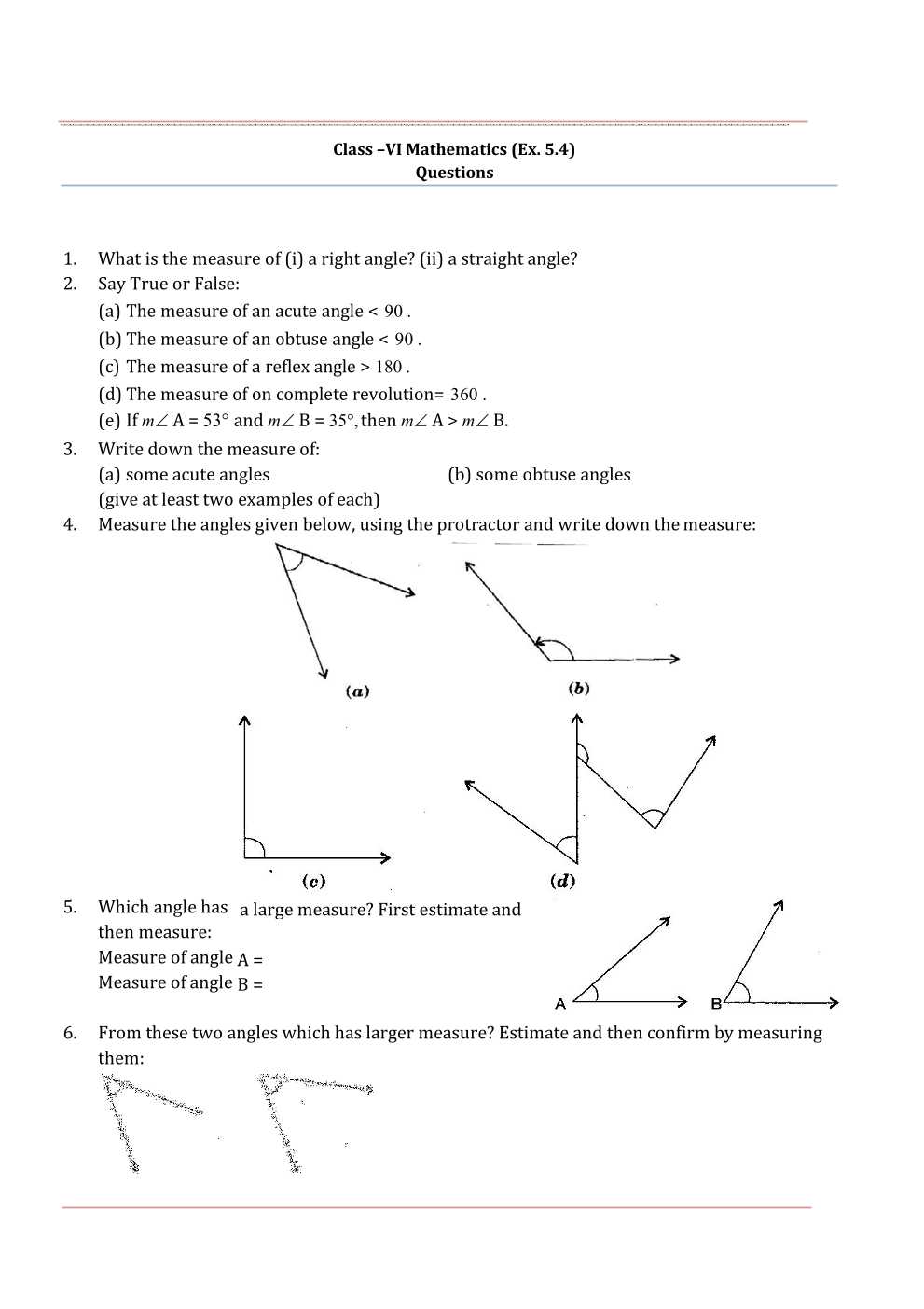 NCERT Solutions For Class 6 Maths Chapter 5