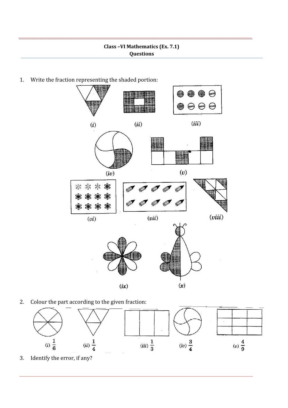 NCERT Solutions For Class 6 Maths Chapter 7