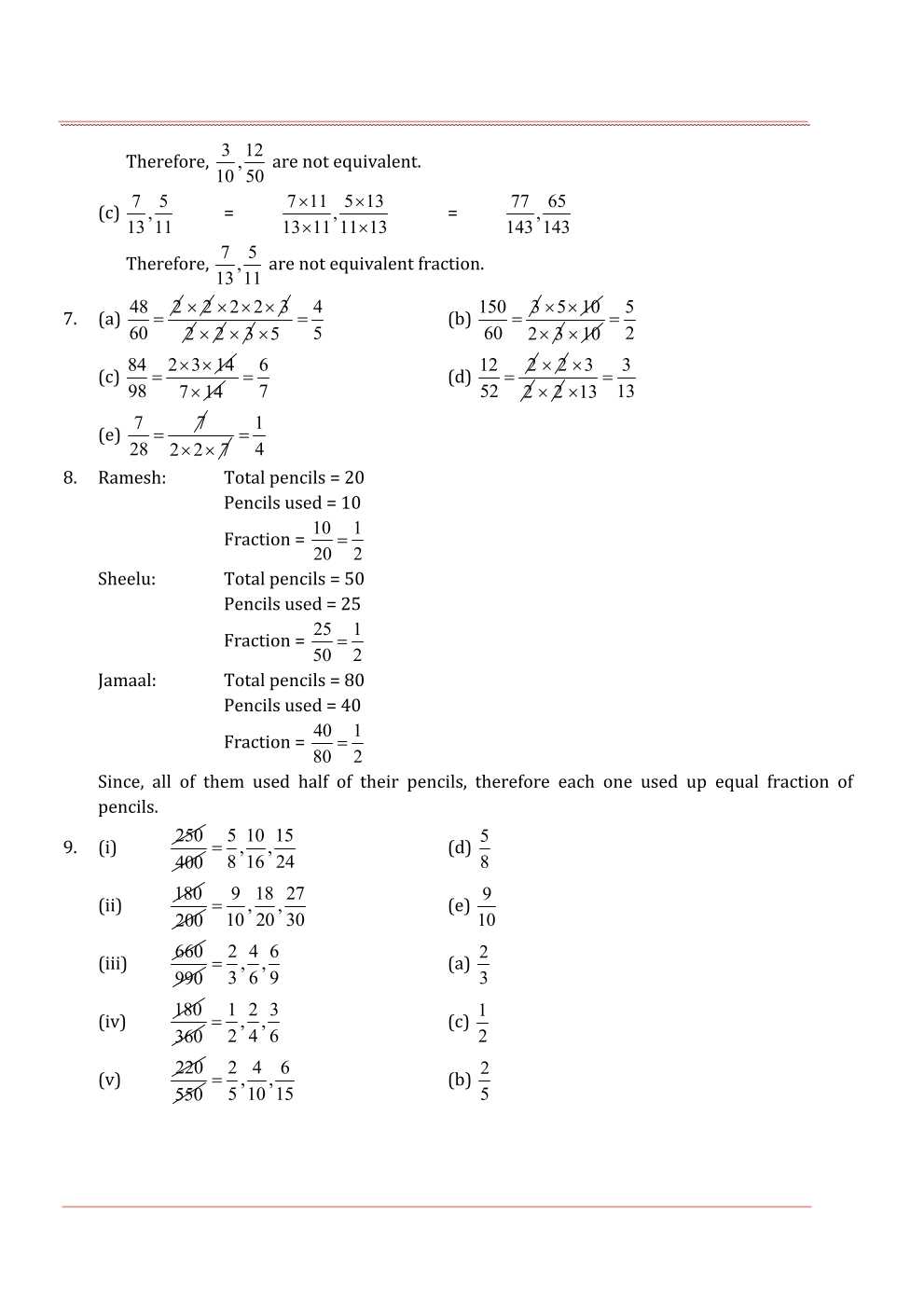 NCERT Solutions For Class 6 Maths Chapter 7