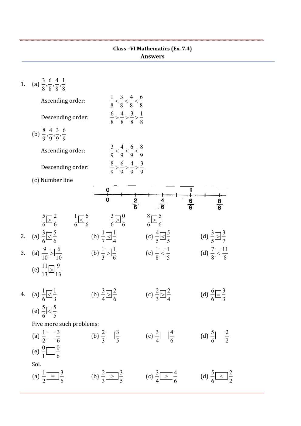 NCERT Solutions For Class 6 Maths Chapter 7