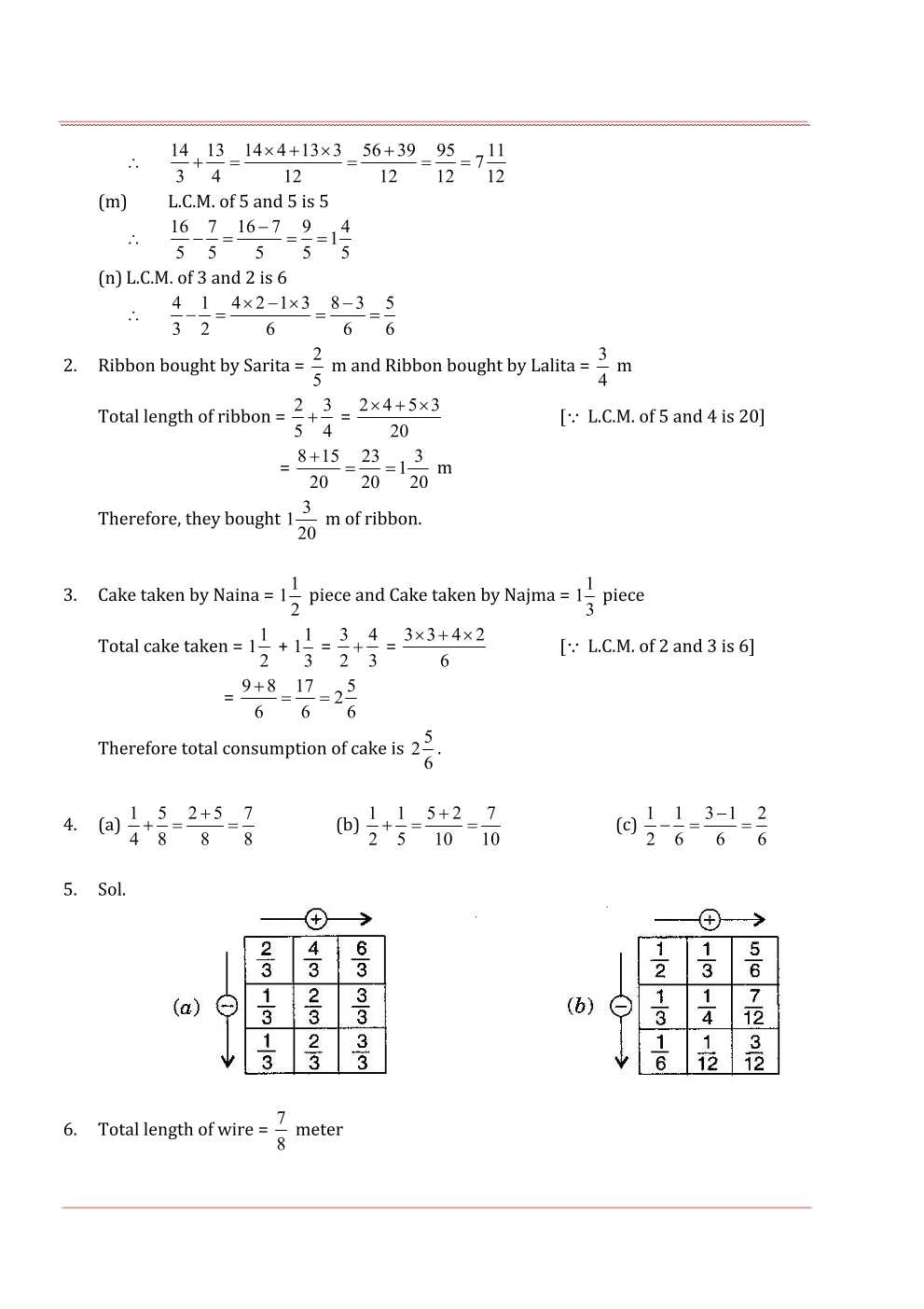 NCERT Solutions For Class 6 Maths Chapter 7