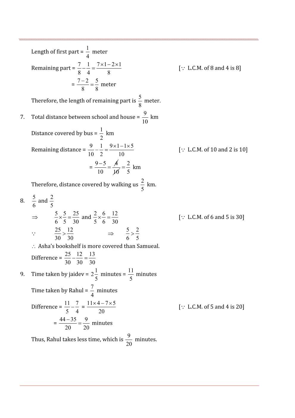 NCERT Solutions For Class 6 Maths Chapter 7