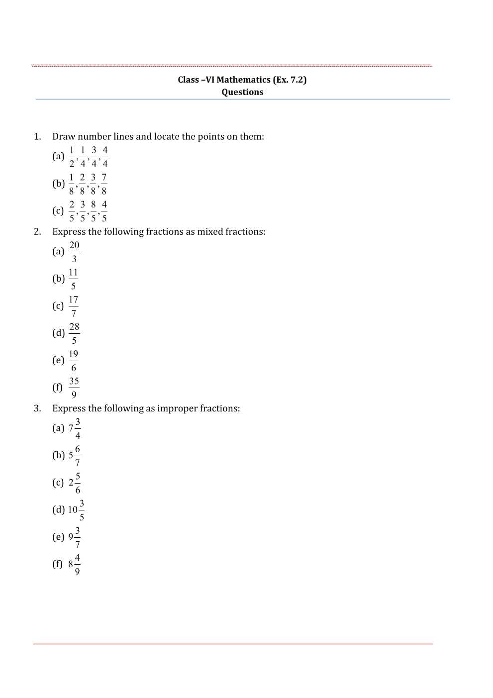 NCERT Solutions For Class 6 Maths Chapter 7