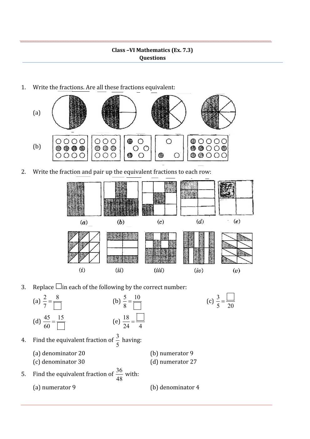 NCERT Solutions For Class 6 Maths Chapter 7