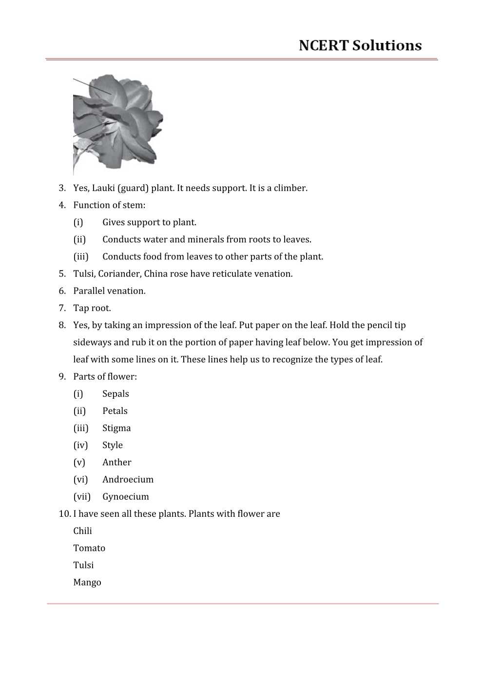 NCERT Solutions For Class 6 Science Chapter 7