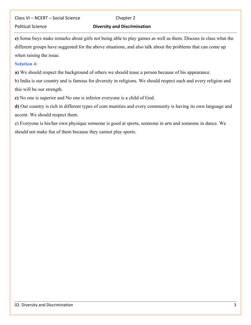 NCERT Solutions For Class 6 Social Science - Social and Political Life Chapter 2