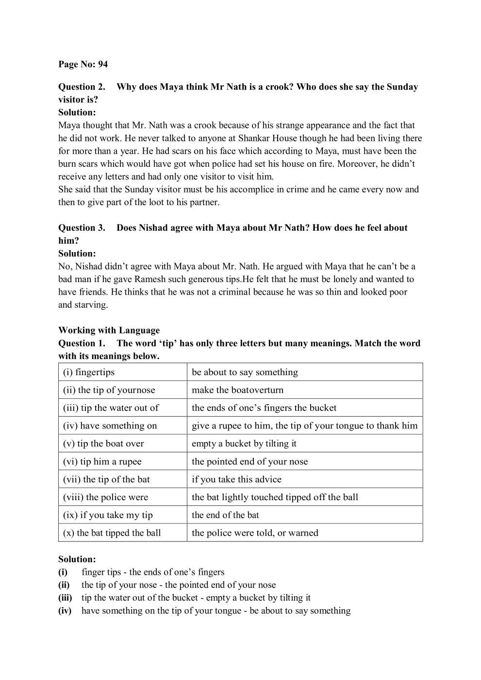 NCERT Solutions For Class 7 English Honeycomb Chapter 6 Expert Detectives