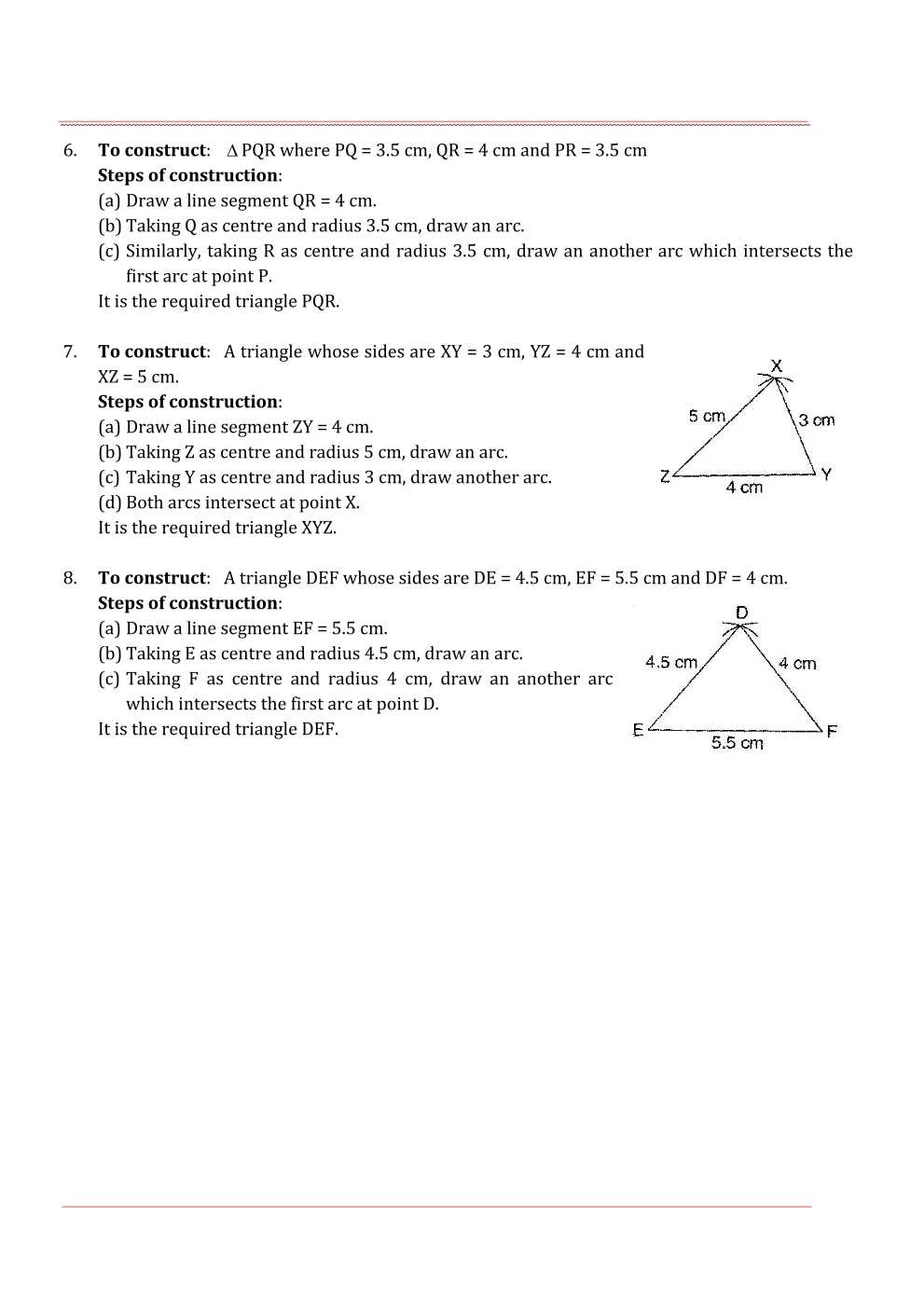 NCERT Solutions For Class 7 Maths Chapter 10 Practical Geometry