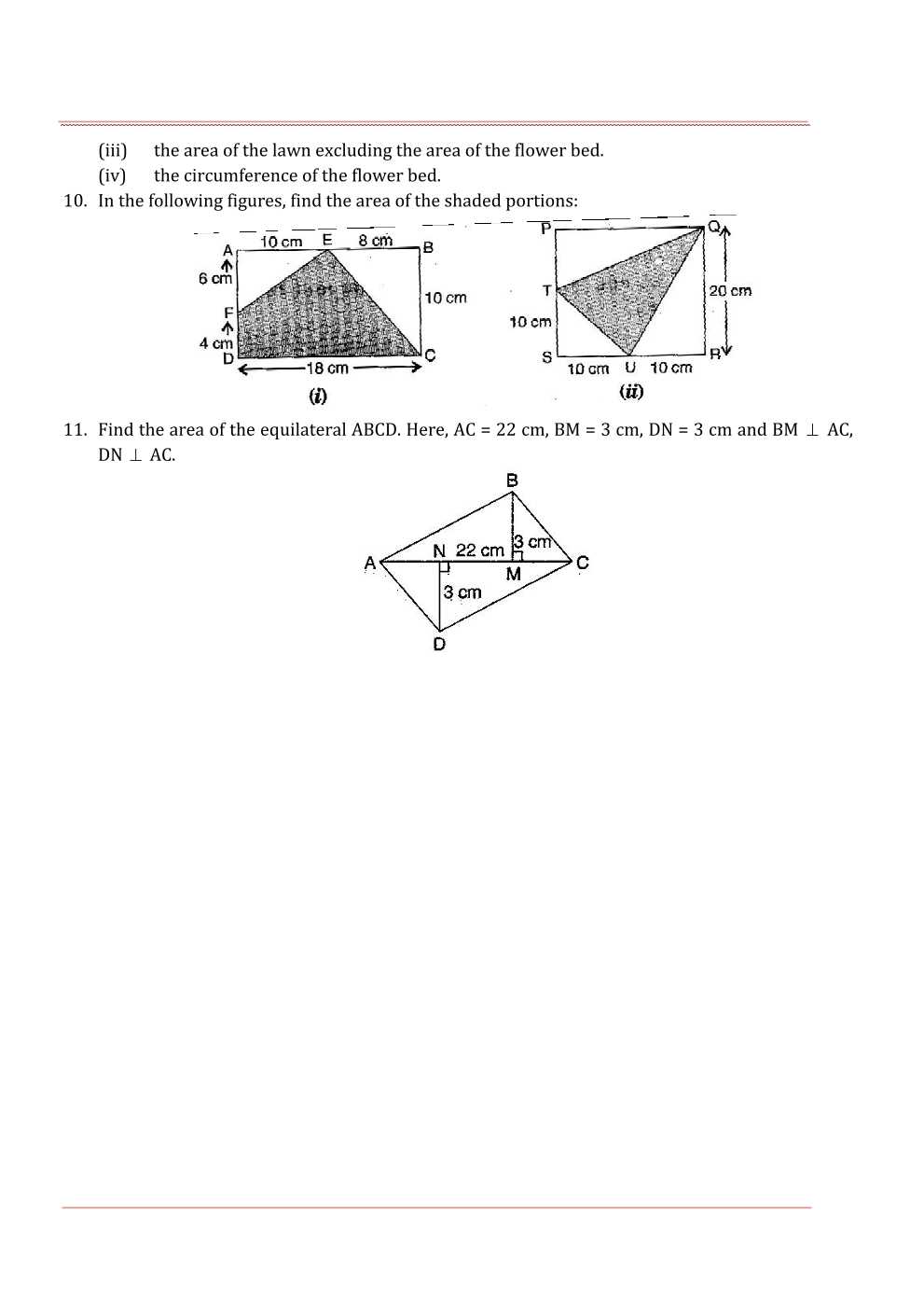 NCERT Solutions For Class 7 Maths Chapter 11 Perimeter and Area