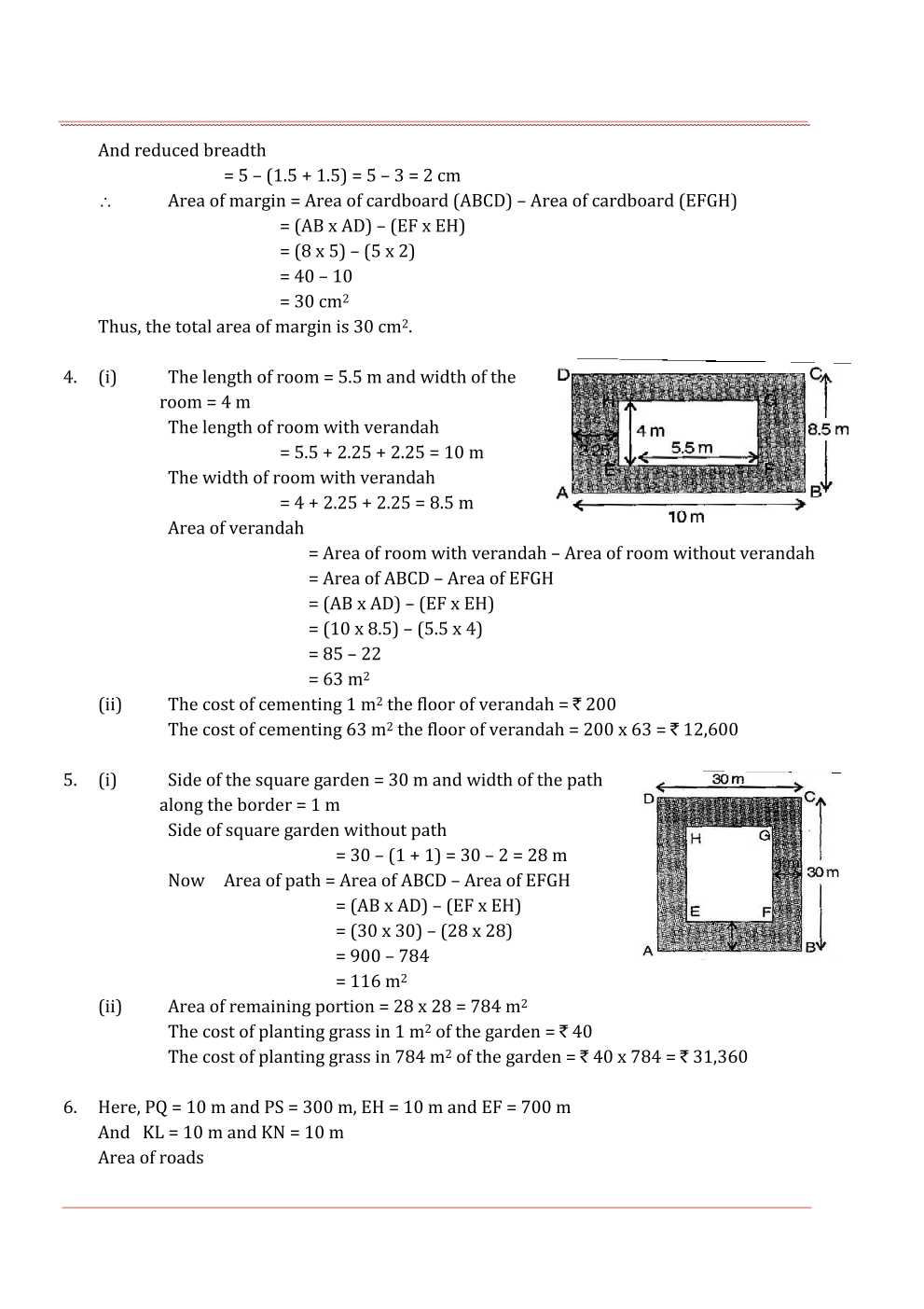 NCERT Solutions For Class 7 Maths Chapter 11 Perimeter and Area