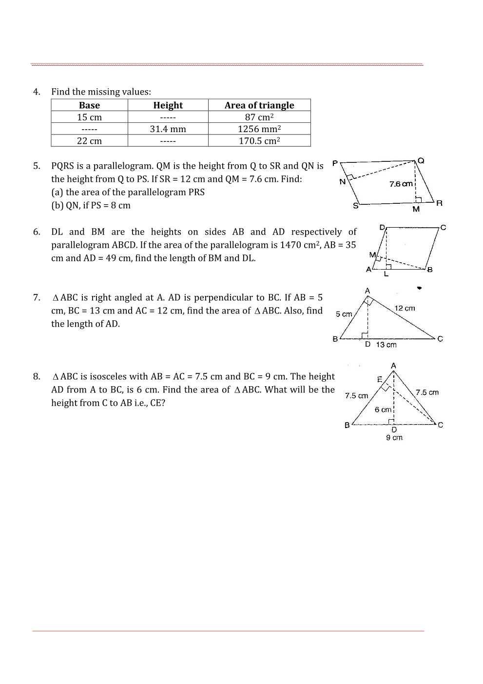 NCERT Solutions For Class 7 Maths Chapter 11 Perimeter and Area