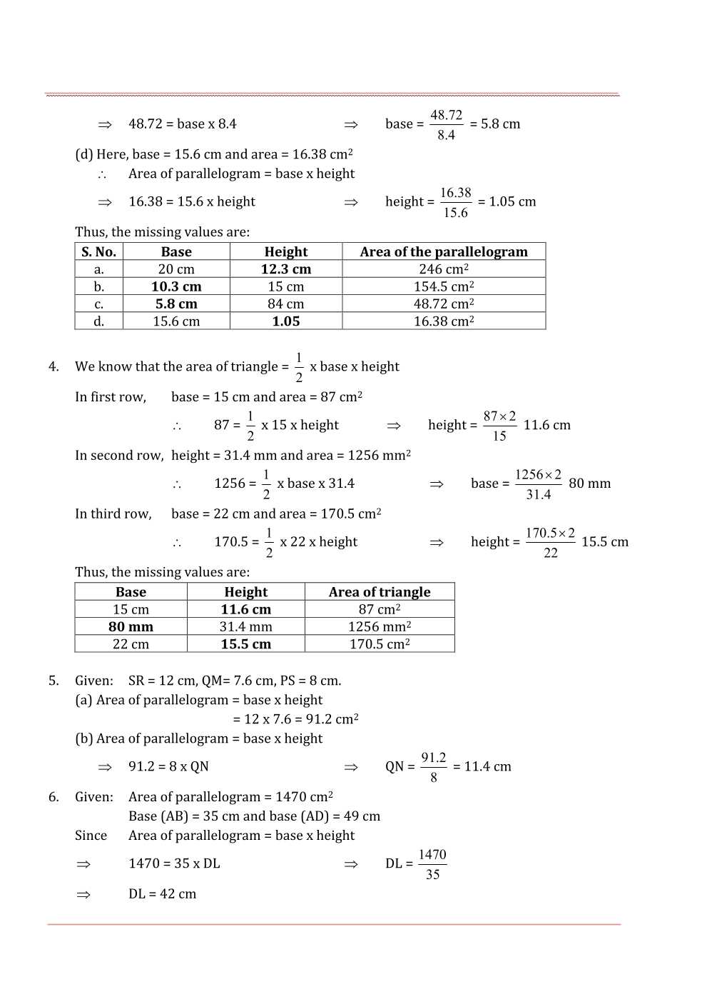 NCERT Solutions For Class 7 Maths Chapter 11 Perimeter and Area