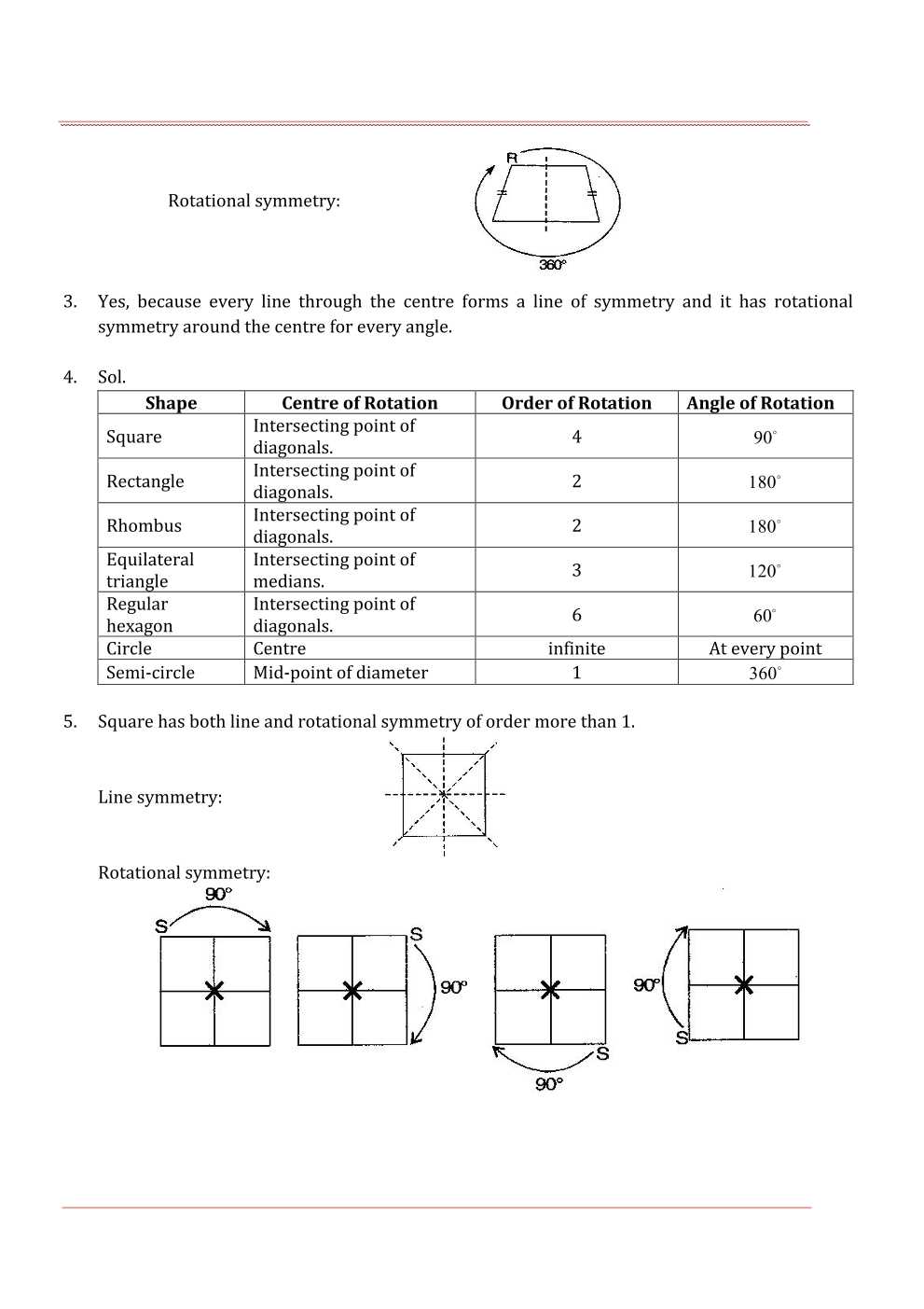 NCERT Solutions For Class 7 Maths Chapter 14 Symmetry