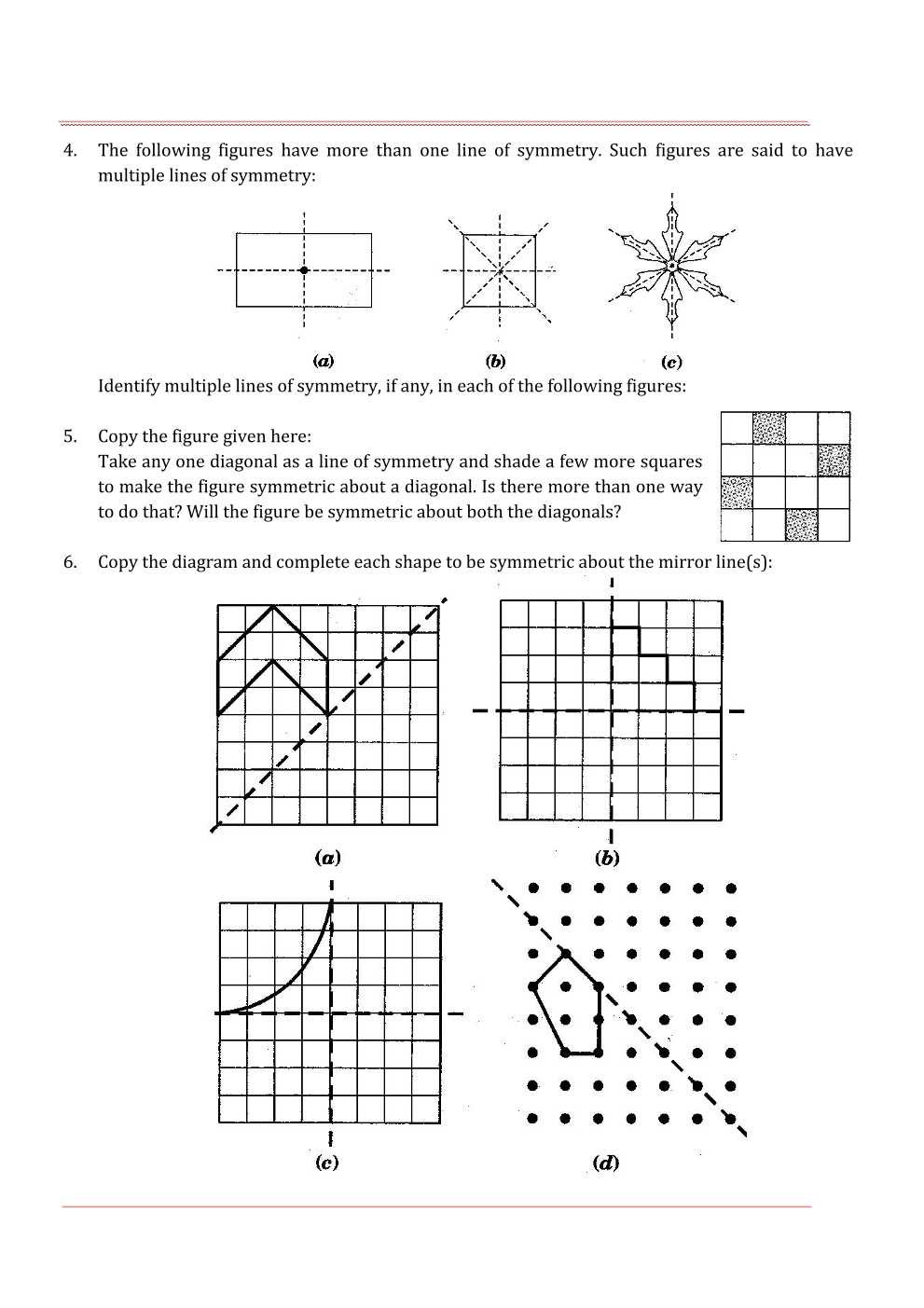 NCERT Solutions For Class 7 Maths Chapter 14 Symmetry