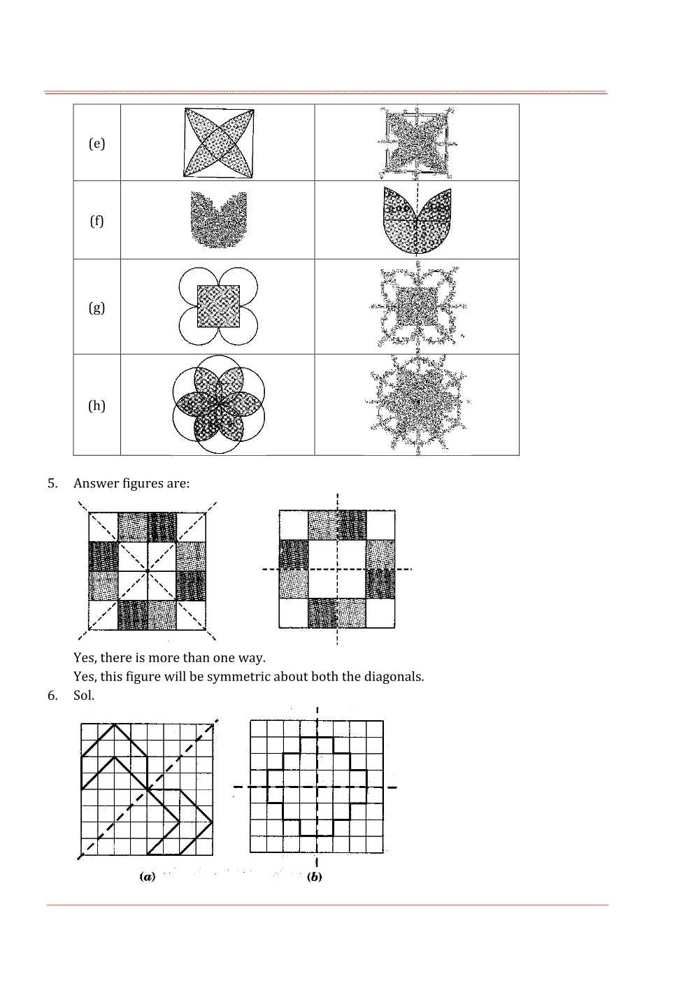 NCERT Solutions For Class 7 Maths Chapter 14 Symmetry