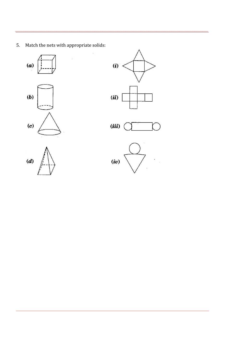 NCERT Solutions For Class 7 Maths Chapter 15 Visualising Solid Shapes