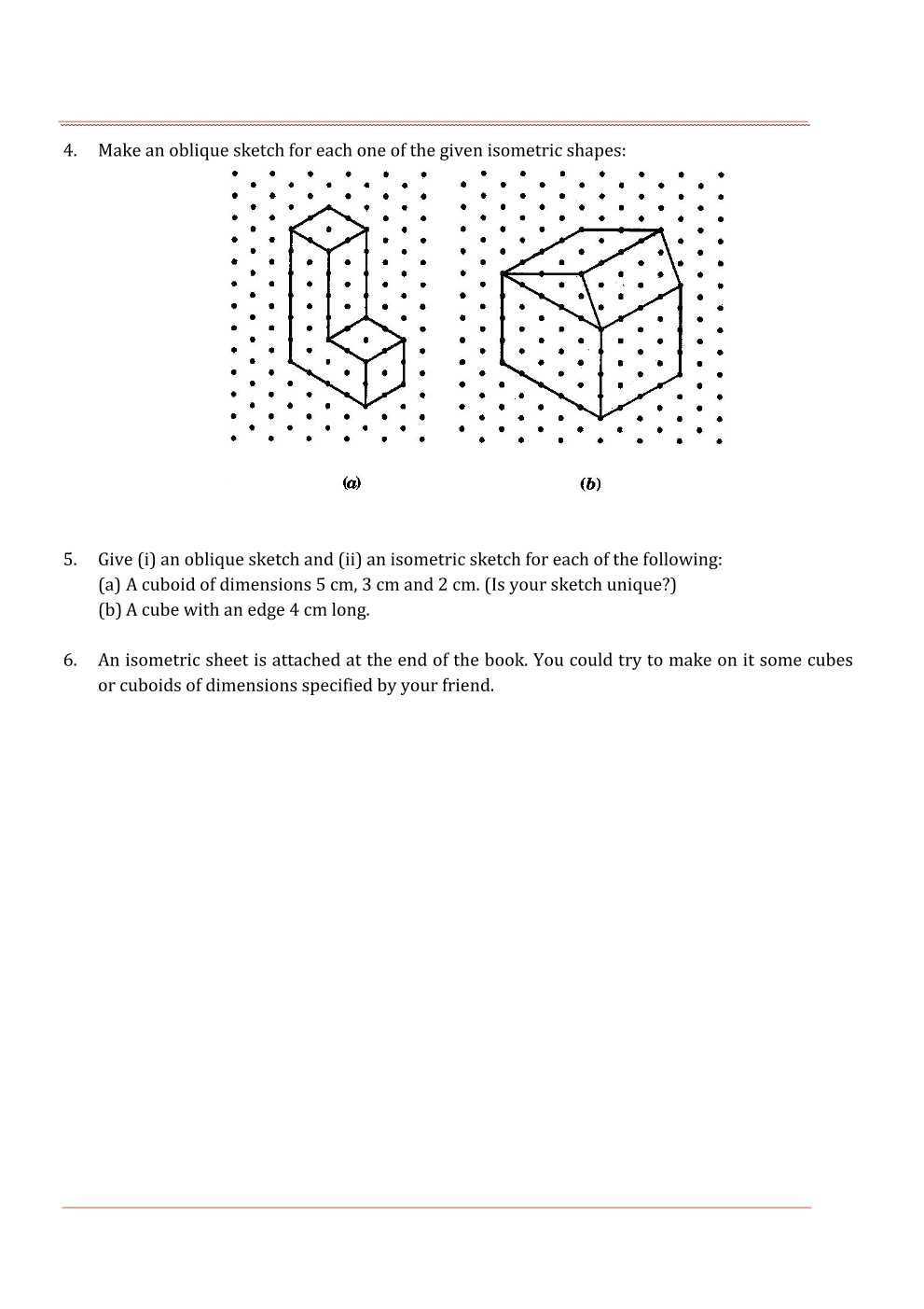 NCERT Solutions For Class 7 Maths Chapter 15 Visualising Solid Shapes