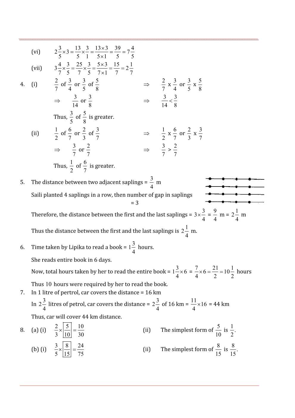 NCERT Solutions For Class 7 Maths Chapter 2 Fractions and Decimals