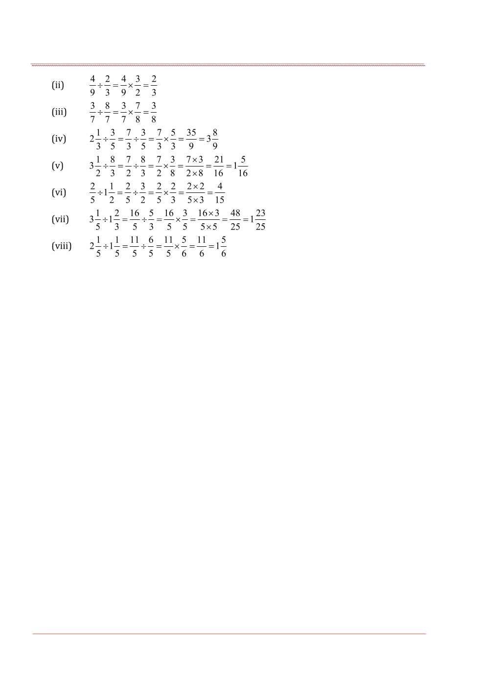 NCERT Solutions For Class 7 Maths Chapter 2 Fractions and Decimals