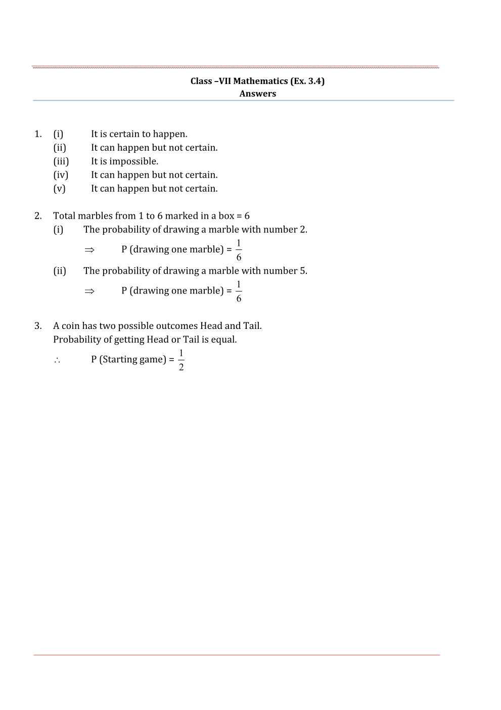 NCERT Solutions For Class 7 Maths Chapter 3 Data Handling