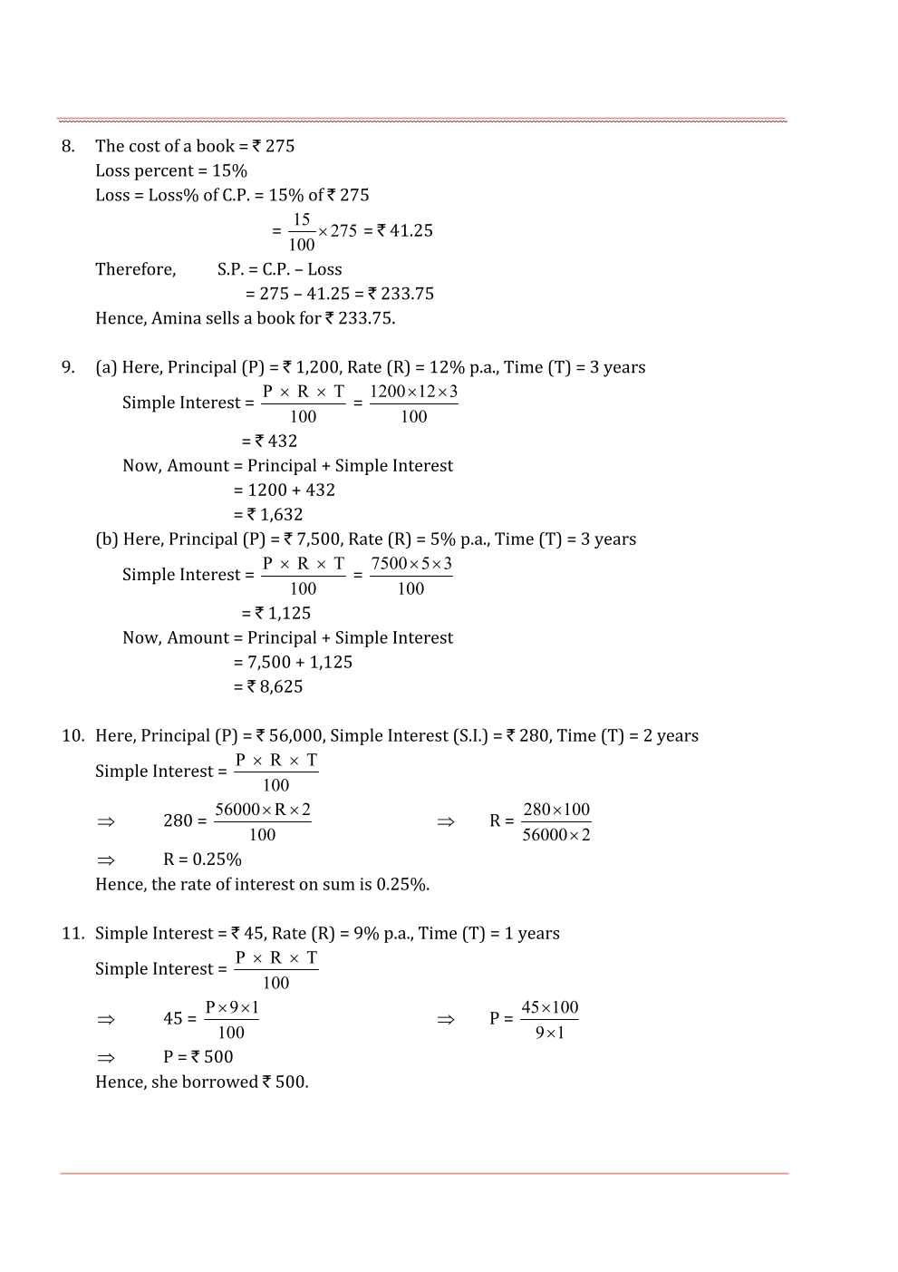 NCERT Solutions For Class 7 Maths Chapter 8 Comparing Quantities