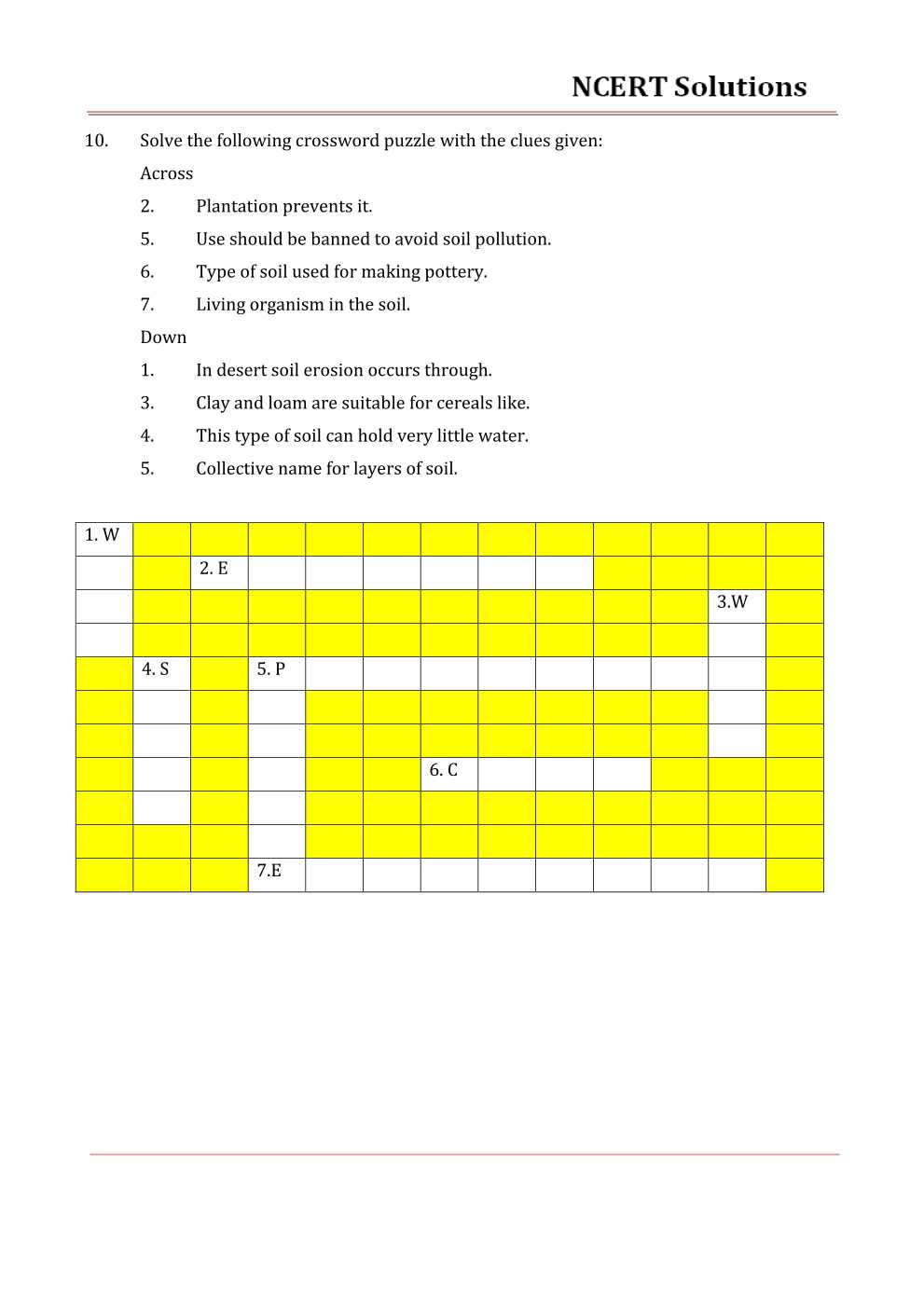 NCERT Solutions For Class 7 science Chapter 9 Soil