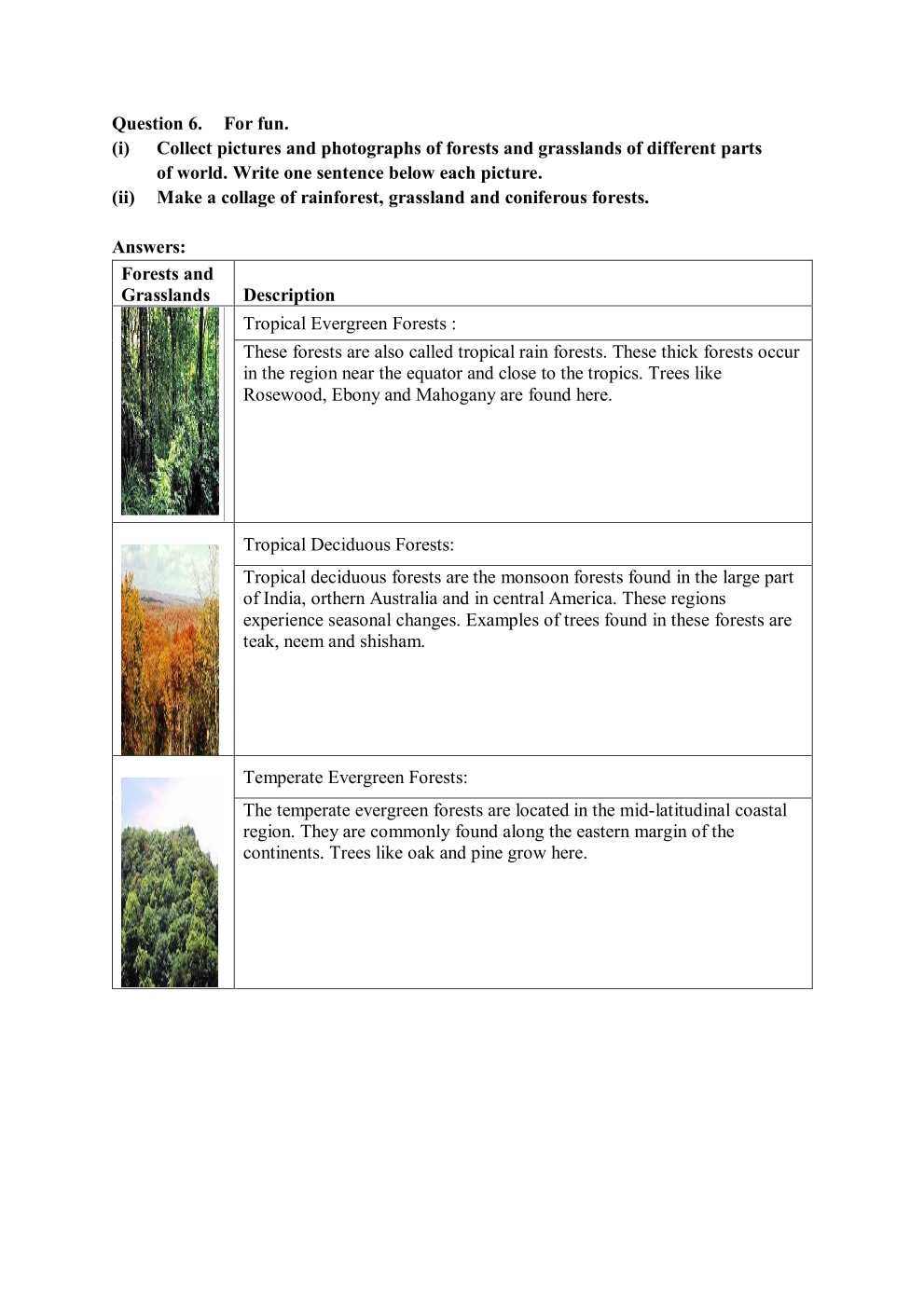 NCERT Solutions For Class 7 social science Our Environment chapter 6