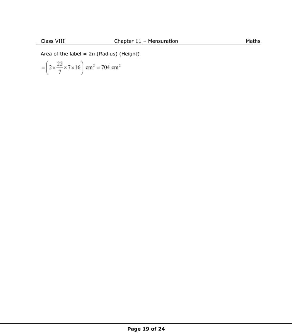 NCERT Solutions For Class 8 Maths Chapter 11