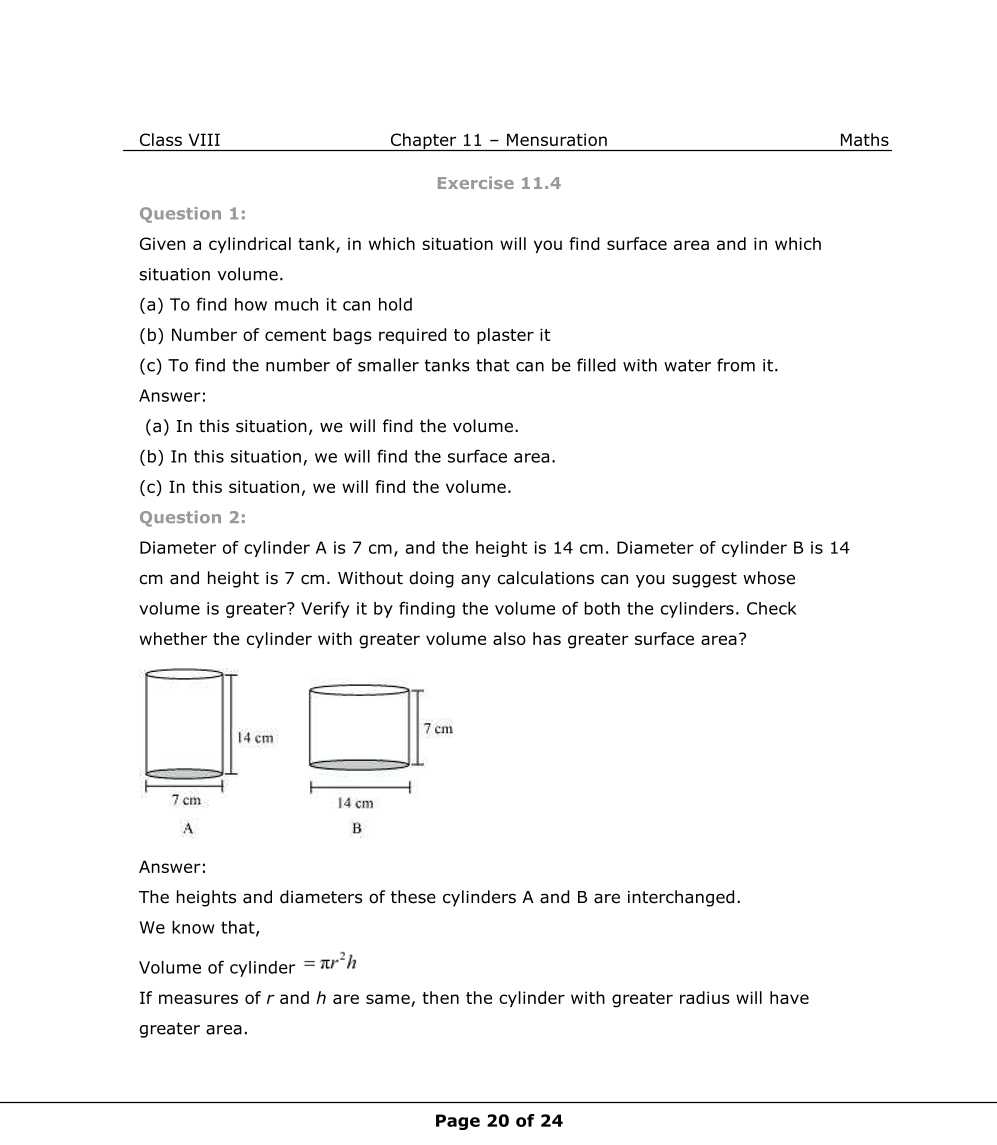 NCERT Solutions For Class 8 Maths Chapter 11