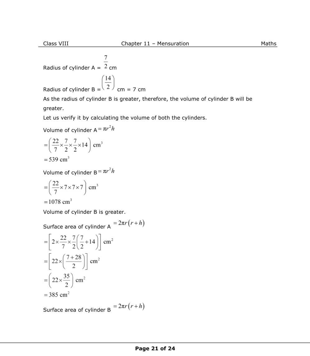 NCERT Solutions For Class 8 Maths Chapter 11