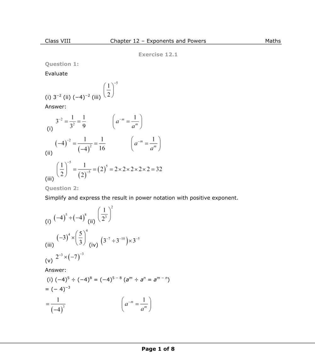 NCERT Solutions For Class 8 Maths Chapter 12