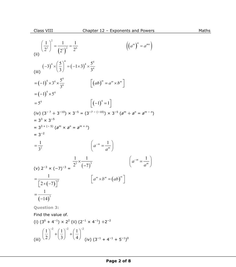 NCERT Solutions For Class 8 Maths Chapter 12