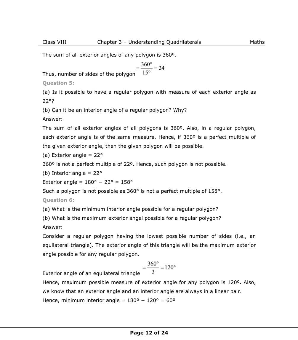 NCERT Solutions For Class 8 Maths Chapter 3