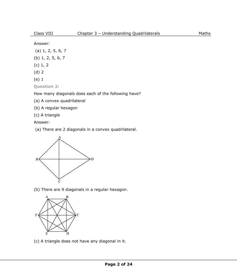 NCERT Solutions For Class 8 Maths Chapter 3