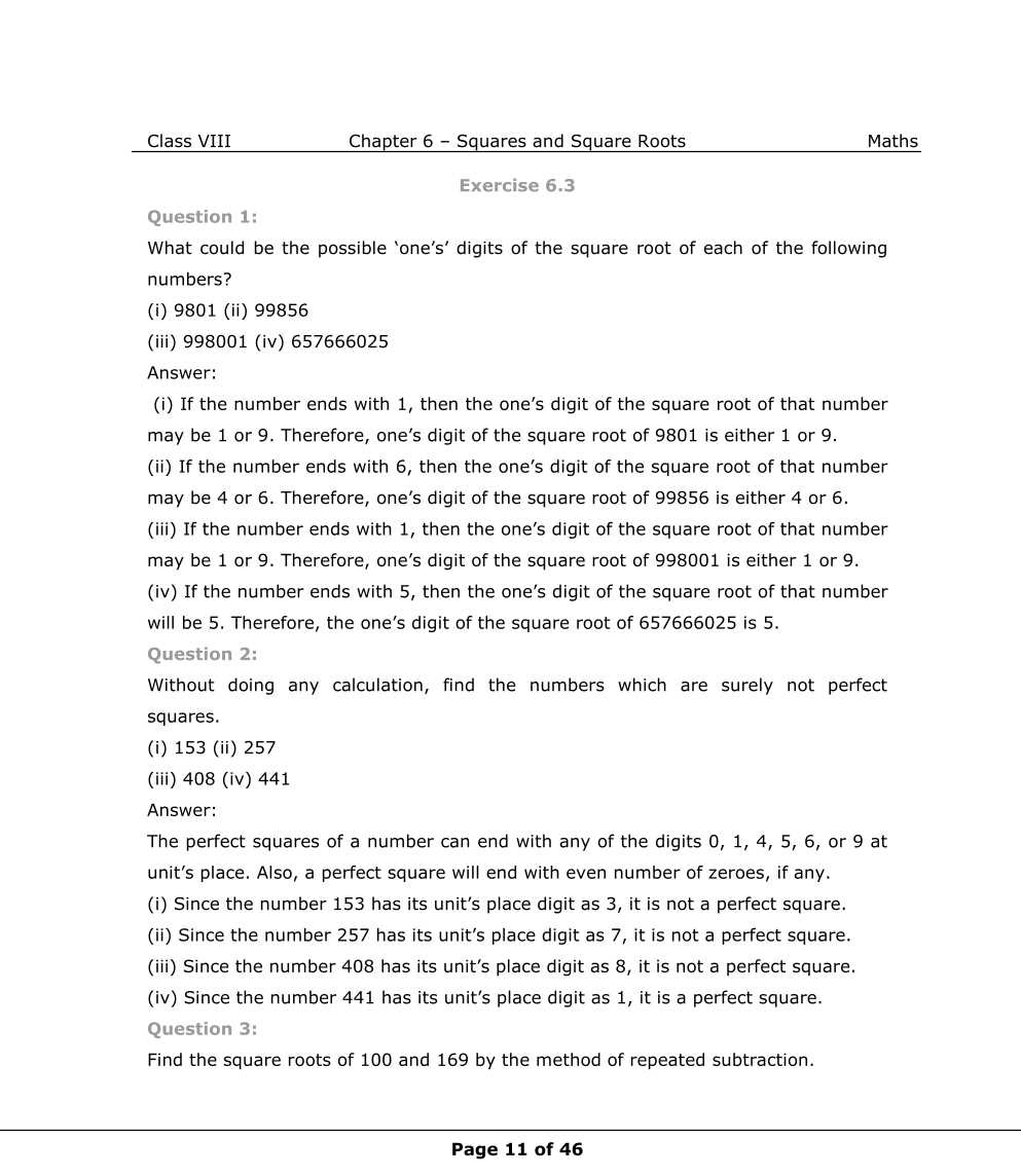 NCERT Solutions For Class 8 Maths Chapter 6