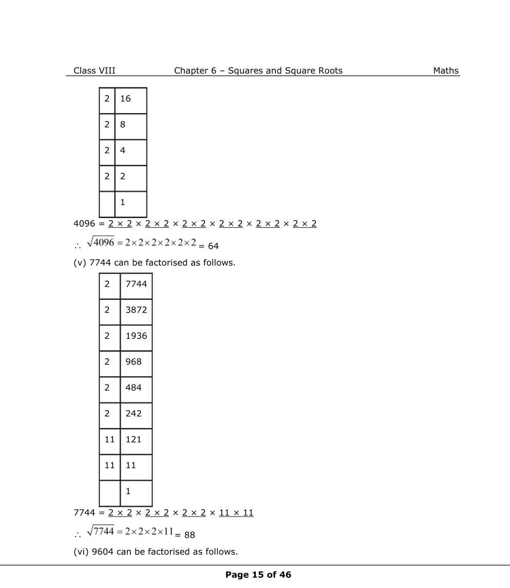 NCERT Solutions For Class 8 Maths Chapter 6