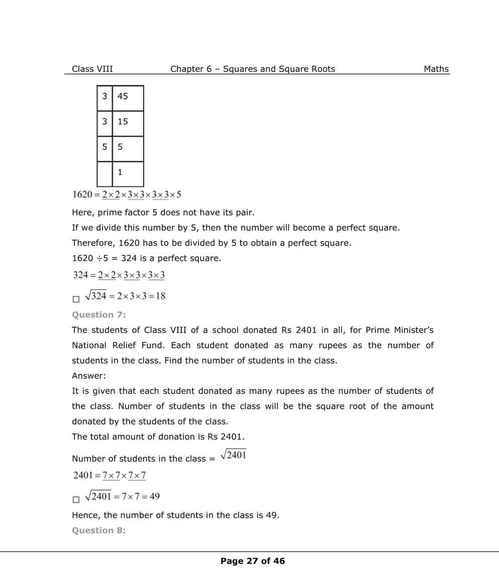 NCERT Solutions For Class 8 Maths Chapter 6